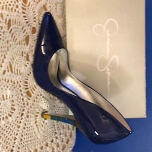 Jessica Simpson patent blue violet  high heels